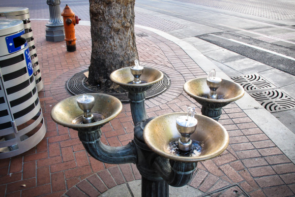 Quad Fountain with Hydrant, Portland, OR