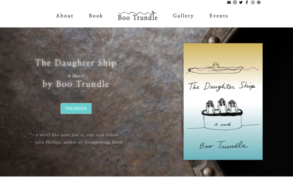 Author Boo Trundle Website